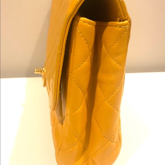 SOLD Chanel Authentic Quilted Flap Leather Clutch - Picture 11 of 13